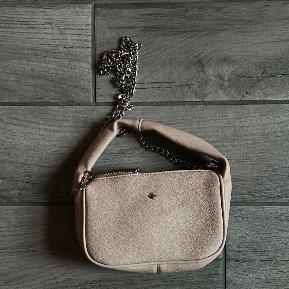 Peta + Jain Pink Crossbody Bag with Chain Strap